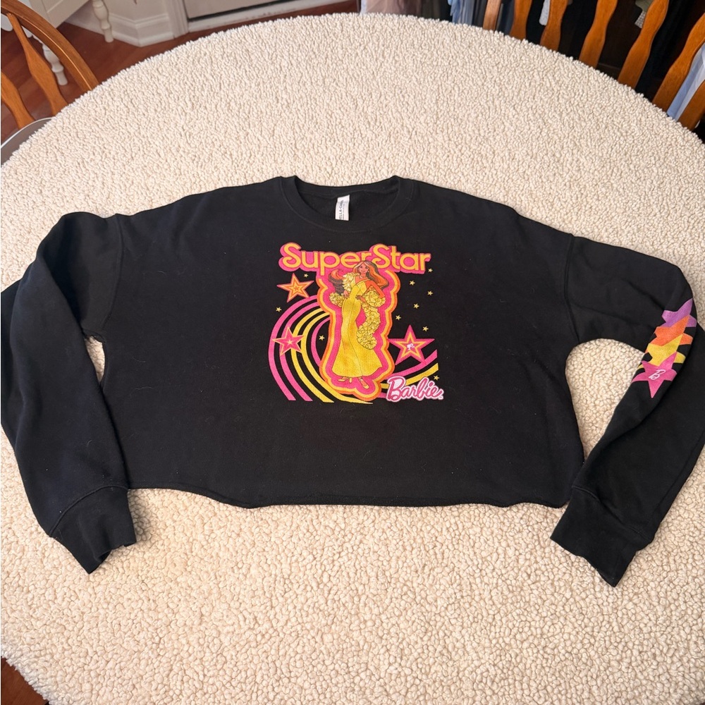 Bella Canvas Black Sweatshirt with Colorful Graphic